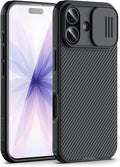 Nillkin for iPhone 17 Case with Slide Camera Cover & Thin Slim Fit | Shockproof Protective | Protector Privacy | Phone Case Camera Lens Protector, Black by Nillkin