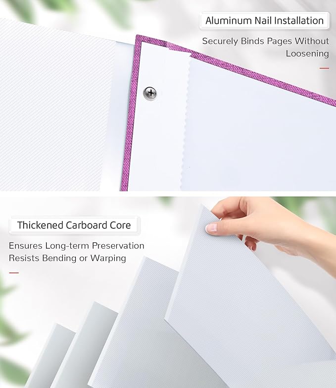 Artfeel Photo Album Self Adhesive Scrapbook Album for 3x5 4x6 5x7 8x10 Pictures,120 Pages Linen Cover with Display Window DIY Photo Book,Ideal Gifts for Family Travel Wedding Baby - Image 7