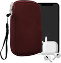kwmobile Universal Phone Pouch Size M - 5.5" - Neoprene Smartphone Pouch with Zip - Water-Repellent Mobile Phone Case - Sleeve in Berry by kwmobile