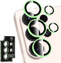 for Samsung Galaxy S26 Ultra Camera Lens Protector, Individual Metal Ring Tempered Glass Lens Cover, [Strong Adsorption] Scratch Resistant Ultra-Thin HD Clear Lens Cover, 1 Set-Green Shine by Btscase