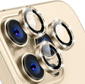 Tensea Camera Lens Protector for iPhone 16 Pro Max/16 Pro/15 Pro Max/15 Pro | Metal Aluminum Alloy Tempered Glass Cover Bling Camera Screen Protector Accessories, Case Friendly by Tensea