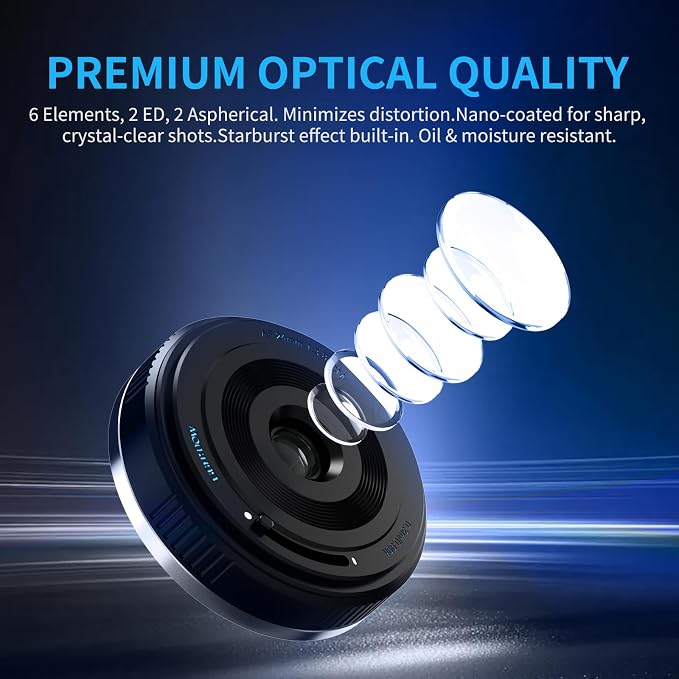 FE/E 24mm f3.8 Pancake Lens-AF Wide Angle Lens Compatible with Sony a7 IV/a7 III/ZV-E10/a7R V/a7C II/a7R IV/a7S III/a1/a9/a6500/a6600/a6700/a7 II/-Auto Focus Lens(FE/E Mount) - Image 4