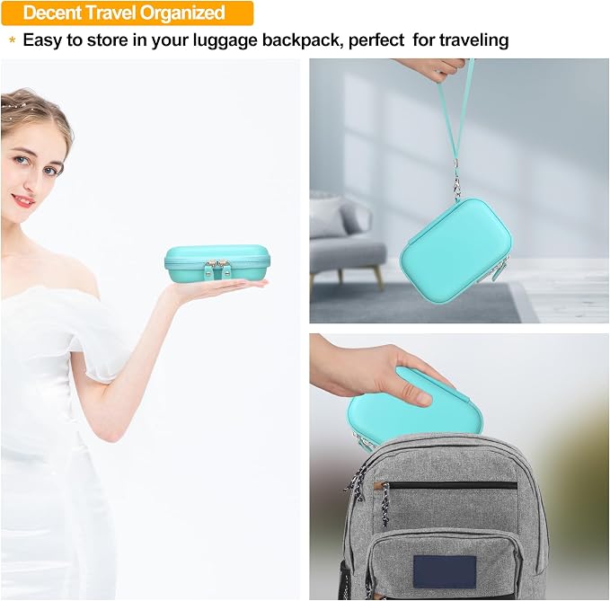 Elonbo Camera Carrying Case for KODAK Step Instant Smartphone Photo Printer | KODAK Step Portable Mini Color Wireless Mobile Printer Hard Travel Bag, Instant Color Picture Printer Storage Holder, Green+ - Image 6