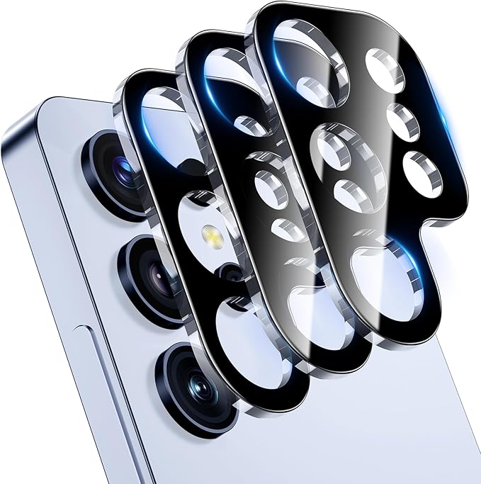 YWXTW 3 Pack Camera Lens Protector for Samsung Galaxy S25 Ultra 6.8 Inch, 9H Tempered Glass Ultra HD [No Impact on Night Shots] S25 Ultra Lens Protector, Anti-Scratch No Bubbles by YWXTW