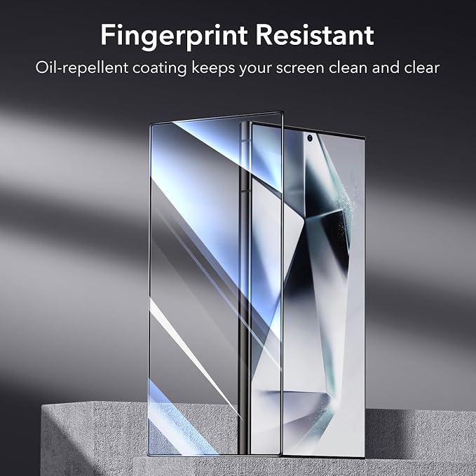 ESR 3+1 Pack for Samsung Galaxy S24 Ultra Screen Protector, Align Frame | Military Grade Shatterproof, 9H Tempered Glass, Full-Coverage Protection, Easy Installation Tool, with Camera Lens Protector - Image 10