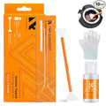 K&F CONCEPT Double-Tipped Full Frame Sensor Cleaning Kit with Cleaner | 24mm Sensor SwabsX10, New Dual-Head Design, Vacuum Sealed,20ML Gentle Cleaner,Precision Cleaning,for Nikon Sony Canon Clean by KFCONCEPT