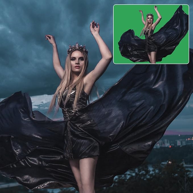GFCC Greenscreen Backdrop Chromakey Streaming Photography, 10x20FT | Non-Reflective, Easy Hang, Multipurpose Background for Gaming Studio Photoshoot Christmas Party Video Recording High Density - Image 6