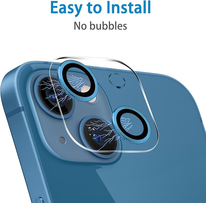 Dengduoduo 3 Pack Tempered Glass Camera Lens Protector for iPhone 13 6.1" & iPhone 13 Mini 5.4", Ultra HD, 9H Hardness, Anti-Scratch, Case Friendly, Easy to Install [No Affect on Night Shots] - Image 5