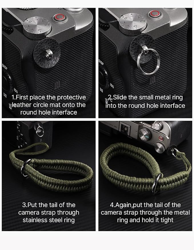 Camera Wrist Strap for Mirrorless Cameras, Quick Release Camera Wrist Strap, Camera Hand Strap with Safer Connector - Image 3