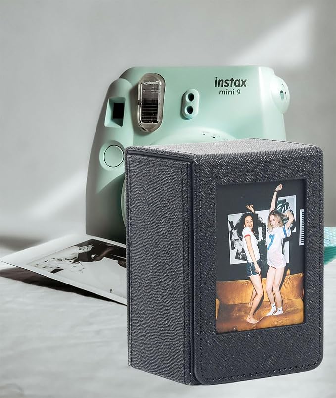 Orga'Neat Picture Holder Storage Case for Fujifilm Instax Mini Film 12/11/90/40/9/8/7/7+/EVO, PU Leather Photo Holder with Pocket Outside, up to 50 Photos (Black) - Image 6