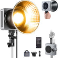 NEEWER HS200B Portable LED Video Light APP/2.4G/DMX Control, 280W 84400lx/1m Bi Color 2700-6500K CRI95+ COB Continuous Output Key Lighting Bowens Spotlight for Recording Streaming Studio Photography by Neewer