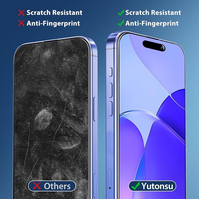2 Pack Tempered Glass Screen Protector for iPhone 16 Plus 6.7-Inch | with 2 Pack Camera Lens Protector, Anti Scratch, Bubble Free, Case Friendly - Image 4