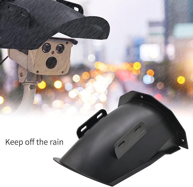 DGQ Outdoor CCTV Camera Top Cover,Weatherproof Glare Protection Cover | Universal Security Sun Rain Shield Protective Roof for Most Bullets and Dome Outdoor CCTV Cameras - Black - Image 5