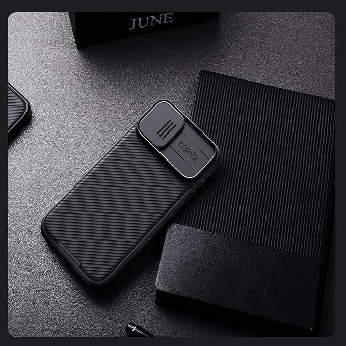 Mangix for iPhone 16 Case with Camera Cover,Slim Fit Thin Polycarbonate Protective Shockproof Cover with Slide Camera Cover, Upgraded Case for Phone 16 Black - Image 6