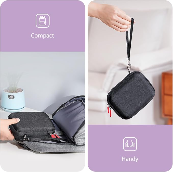 ProCase Hard Playing Card Game Carrying Case, Holds 300+ Cards -Black | Travel Storage Box, Compatible with UNO, Five Crowns, SKYJO, PlayMonster and More Card Games, Case Only - Image 4