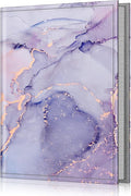 Fintie Photo Album 4x6 Photos - 52 Pockets Small Wallet Albums For Family | Vegan Leather Cover, 4X6 Picture Keepsakes, Family/Wedding/Travel Memory Book, Baby/Kids/Boys/Girls Gift, Lilac Marble by Fintie