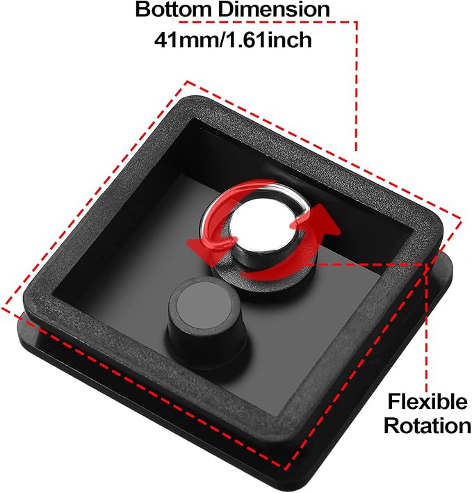TOODOO 2 Pieces 41mm Qr Release Plate, Camera Tripod Ball Head Quick Plate | Camera Tripod Mount, Replacement Compatible with Ambico V0552 V0554, Sunpak 7500 Pro 7500tm 7575, Kalimar Pro-tech V40 - Image 5