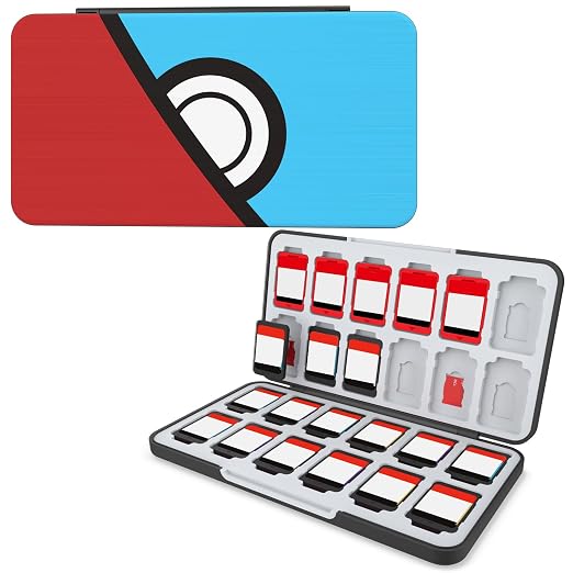 HEIYING Game Card Case Compatible with NINTENDO SWITCH 2 / Micro SD Cards | Portable Game Card Holder, Hard ABS Shell with Soft Silicone Lining, Dedicated Card Slots,Magnetic Closure for Easy Access by HEIYING