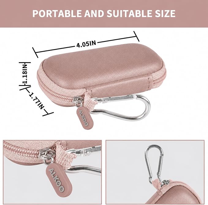 USB Flash Drive Case, SD Card/Thumb Drive/Memory Cards Holder, Bag Only | SDXC/SDHC Storage, Electronic Accessories Organizer for SanDisk / for Samsung, for Students/IT/Office/School/Travel, RoseGold - Image 3