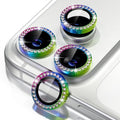 Misea Compatible for iPhone 17 Pro/iPhone 17 Pro Max Camera Lens Protector | 9H Tempered Glass Ultra HD Bling Camera Screen Protector Cover Metal Individual Ring Decoration Accessories, Colorful Diamond by Misea