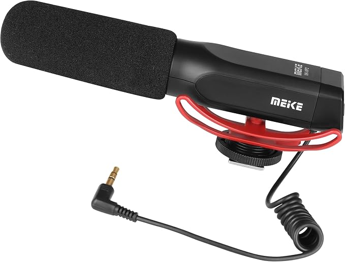 Meike MK-MP2 Camera Shotgun Microphone Uni-Directional Cardioid Condenser Photography Interview Video Mic Compatible with Sony Digital Camera Camcorder with Standard 3.5mm Port - Image 2
