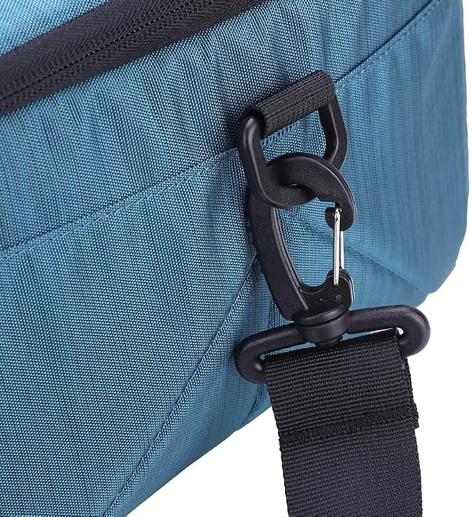 VINGVO Partition Lens Bag, Shockproof Waterproof Polyester Protective Insert Camera Pouch Camera Organizer Camera Lens Bag for Lens Tissue Card Reader(Blue) - Image 7