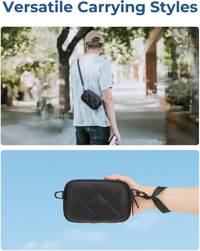 BAGSMART Digital Camera Case Protective Lightweight Camera Bag with Strap | Waterproof & Shockproof Small Camera Case with 2 Carrying Ways for Canon PowerShot G7X Mark II/III/Sony DSCW800/DSCW830 - Image 8