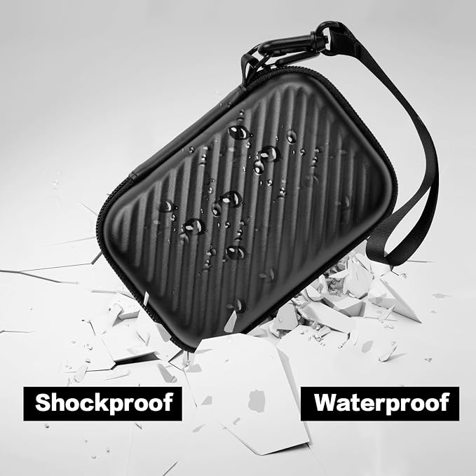ANKHOH Case for Canon PowerShot SX740/SX720/G7X Mark III/II Digital Camera | Padded Divider, SD Card Storage, Mesh Cable Pocket, Travel Strap, Case Only, For Creators Photography & Travel, Black - Image 5