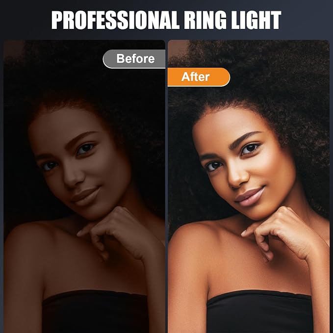 Diyife Selfie Ring Light, 60 LED Rechargeable Selfie Light for Phone | 360° Rotation 1000mAh 10 Level Brightness Portable Phone Clip on Light for Laptop, Makeup, Vlog, TikTok, Video Recording - Image 6