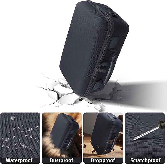 Hard Case for Canon EOS Rebel T7/T100/R50/R100 DSLR Camera with Lens | Compatible with Canon T7/T100/R50/R100/R5/R6 V//R6 Mark II DSLR Camera and Lens, With Shoulder Strap, Protective Case, Black - Image 6