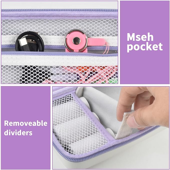 Kids Instant Print Camera Case, Travel Storage Bag for Girls Boys | For ESOXOFFORE/ for Dylanto/ for WEEFUN/ for Anchioo/ for GKTZ/ for Amzelas/ for Mafiti, Mesh Pocket, Detachable Wrist Strap - Image 3