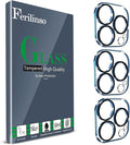 Ferilinso Camera Lens Protector for iPhone 13 Pro/13 Pro Max,Tempered Glass | 3 Pack, 9H+ Military-Grade Shatterproof Camera Cover, Case Friendly, HD, Anti-Scratch, No Flash Glare for Night Shooting by Ferilinso