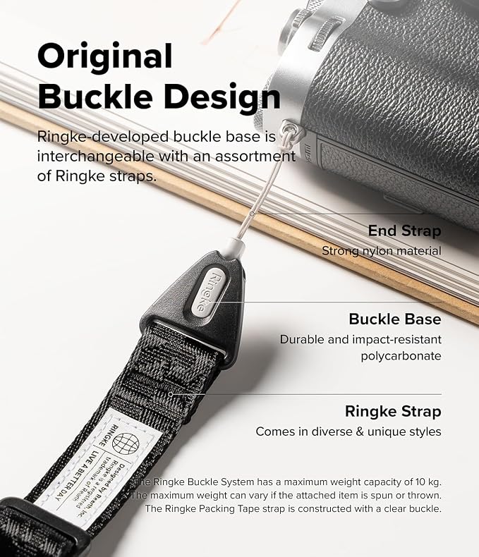Ringke Phone Lanyard for iPhone 17 Pro Max and Most Smartphones [One-Touch Buckle] Shoulder Strap Adjustable Sturdy Universal Phone Crossbody Neck Lanyard for Travel Essentials - Lettering Black 3 - Image 7