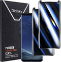 Didisky 2 Pack Privacy Screen Protector for Samsung Galaxy S8 Plus, S8+ Tempered Glass, 3D Curved Full Coverage, Anti-Spy, Anti Scratch, Bubble Free, Easy to Install,9H Hardness, by Didisky