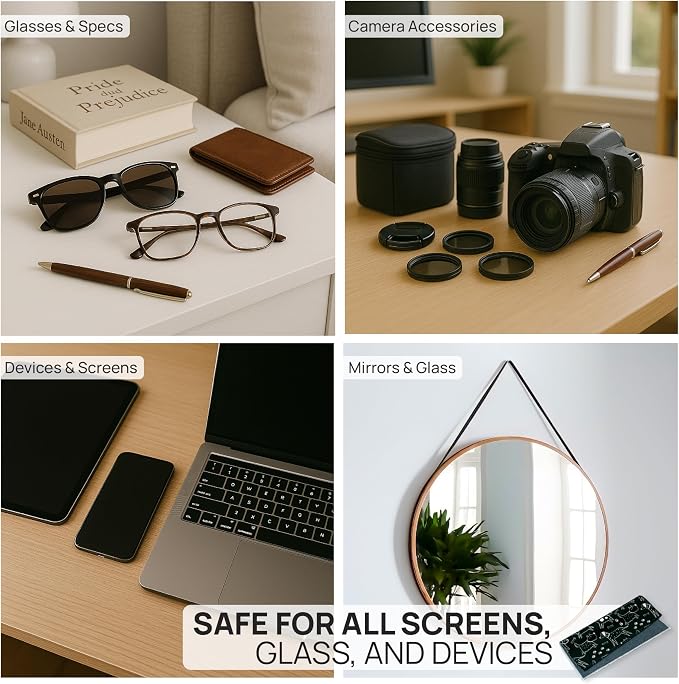 Microfiber Wholesale Quick Cloth Glasses Cleaning Cloths 5x7 Dogs 2-Pack | with Case | Double-Sided Lens Cleaner for Eyeglasses, Camera, Screens & Glass | Reusable Microfiber Glass Polishing Cloths - Image 6