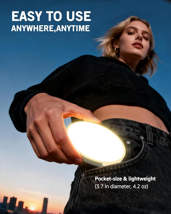 NiceVeedi 3 Color Soft Selfie Light Phone Light with Clip, Portable Edge-lit Ring Light, Rechargeable Video Conference Lighting for iPhone/Selfies/Makeup/Live Streaming/TikTok/Vlog/Zoom/Video Calls - Image 7