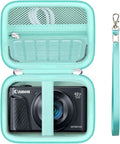 Carrying Case for Canon PowerShot SX740 HS, SX730 HS Camera, Green | SX720 HS, SX620 HS, G7 X Mark III, G7 X Mark II Digital Camera, Storage Holder Travel Bag with Mesh Pocket for Battery Pack by Supmay
