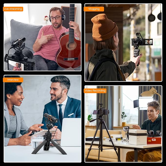 COMICA VM10PRO Universal Video Microphone for Camera, iPhone, Android Phone | 3.5mm/USB-C Analog/Digital Output, Noise Cancellation, Super Cardioid Pickup, Professional Video Mic for YouTube TikTok Vlog - Image 8