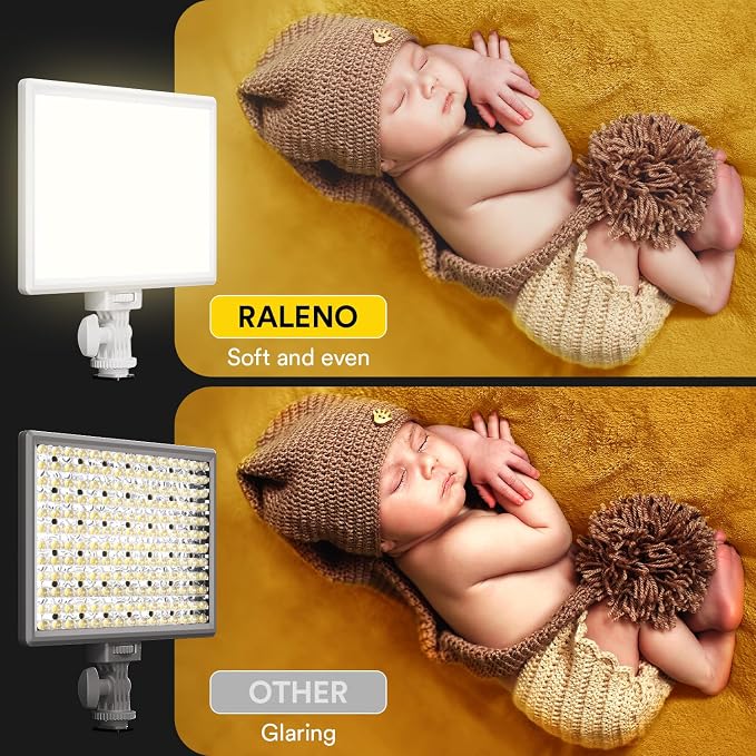 White LED Video Light for Camera with Built-in 4000mAh Battery | 2500k-6500k Bi-Color Photo Light with Cri>95, Supports Type-C USB Power Supply for Pictures, Video Recording & Live Streaming - Image 4