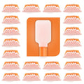 AAwipes Foam Swabs (1000 pcs Large Rectangular Foam Tips, 5.25", Orange) Cleanroom Foam Cleaning Swab for Roland Printers, Inkjet Printer, Air Conditioner, Car Vent, etc (C714C) by AAWipes