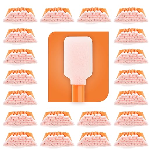 AAwipes Foam Swabs (1000 pcs Large Rectangular Foam Tips, 5.25", Orange) Cleanroom Foam Cleaning Swab for Roland Printers, Inkjet Printer, Air Conditioner, Car Vent, etc (C714C) by AAWipes