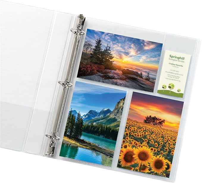 Avery Clear Mixed Format Photo Pages for 3 Ring Binder, Acid Free, Holds 4" x 6" Photos, 10 Photo Protectors (13401) - Image 7