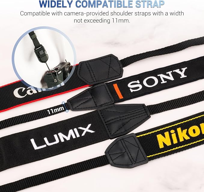 JJC 2Pack Camera Neck Strap Quick Release Buckle Connector for Canon PowerShot G7X Mark III II G5X Mark II Sony ZV-1 RX100 VII VI V IV III Ricoh GR IIIx GR III Leica Q3 Q2 M1 & More Compact Cameras - Image 4