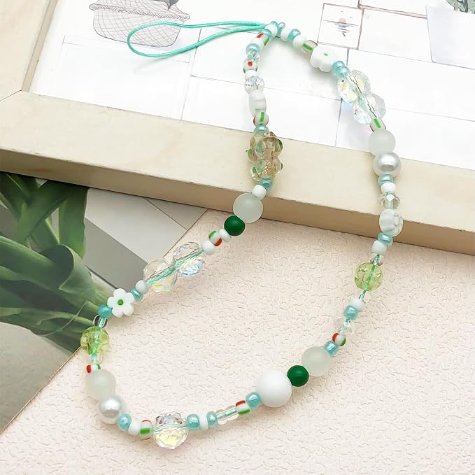 Beaded Camera Wrist Strap Cute Digital Camera Charm Lanyard Phone Chain Keychain Beaded Phone Lanyard Bag Charm by MOTOFITOOL