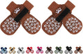 EXPAWLORER Anti Slip Dog Socks to Prevent Licking Paws, Dog Shoes for Hot Pavement, Dog Booties for Small Medium Large Senior Dogs, Traction Control Boots & Paw Protectors for Hardwood Floors Caramel by EXPAWLORER