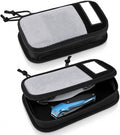 Aliceset 2 Pcs Tactical Pouch Admin Pouch Tactical Bag Insert Panel Organizer with Writable Patches, Molle Panel Accessories Utility Storage Pocket Accessories (Black, White,Vertical Style) by Aliceset