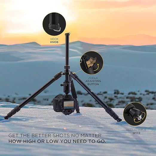 KODAK 63-Inch 2-in-1 Tripod & Monopod, Bluetooth Remote - Image 4
