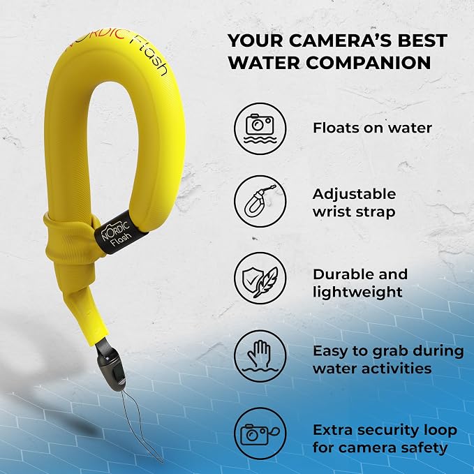 Nordic Flash Waterproof Phone & Camera Float Wrist Strap for Underwater | Waterproof Float Strap Compatible with GoPro Hero 13, Insta360 X4, DJI Action 5 Pro, iPhone, OM System TG-7 & Kodak WPZ2 - Image 8