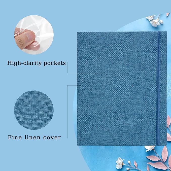 Mini Photo Album (2-Pack) for 2x3" Instax Mini & Polaroid Photos – Each Linen Album Holds 208 Photos - Image 2