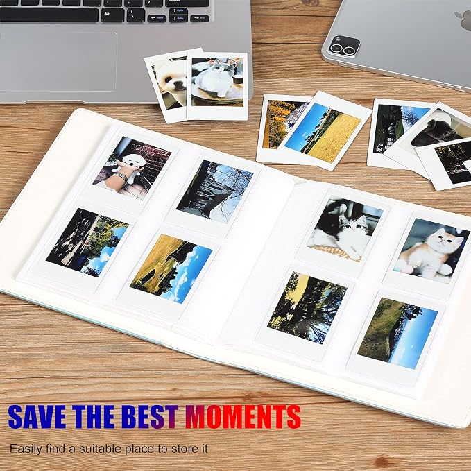 Veicevol 256-Pocket 2x3 Photo Album for Instax Mini and Polaroid | PU Leather Cover Keeps, Fits Instax Mini and Polaroid 2x3 Photos, Protects Travel, Wedding and Family Memories - Image 6